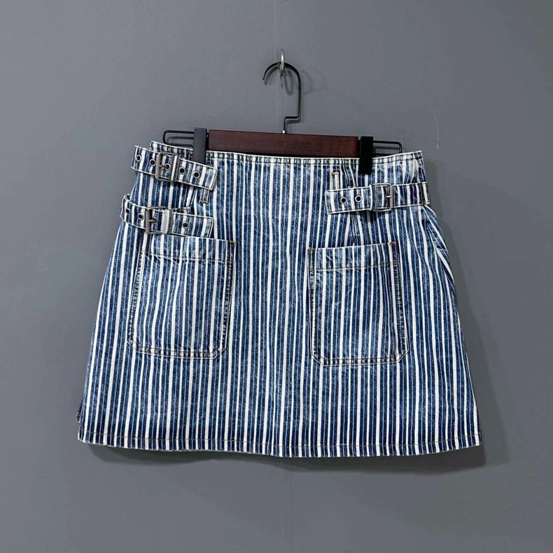 Dior Dior Striped washed denim skirt 2506-Nextarrow Size 26" / US 2 / IT 38 - 1 Thumbnail