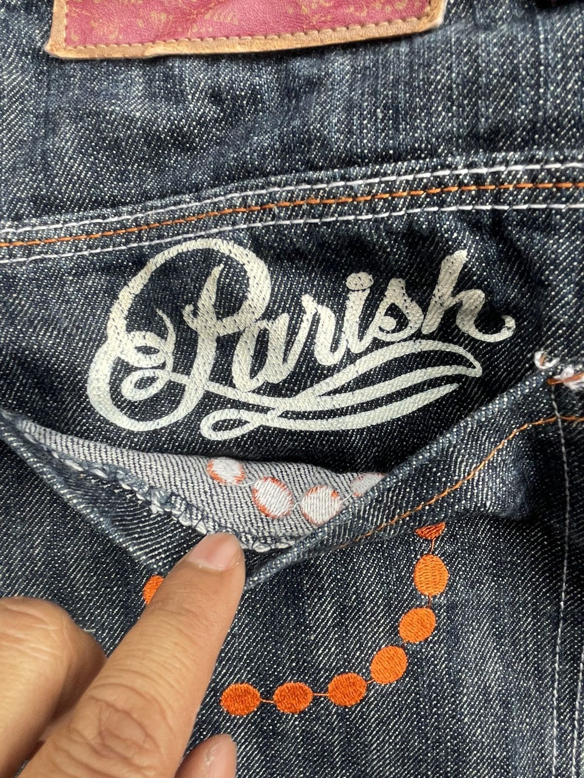 Japanese Brand Parish Custom Denim Size US 33 - 13 Thumbnail