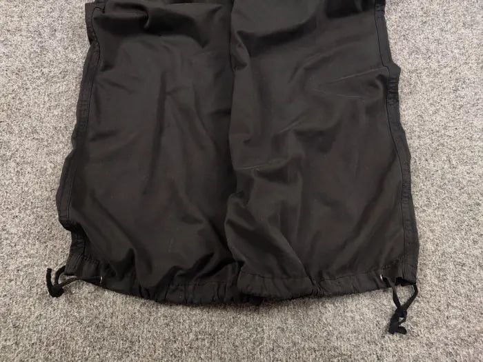 Japanese Brand Rare Vintage Y2K Japanese Black cotton Cargo Baggy Pants Size US 32 / EU 48 - 9 Thumbnail