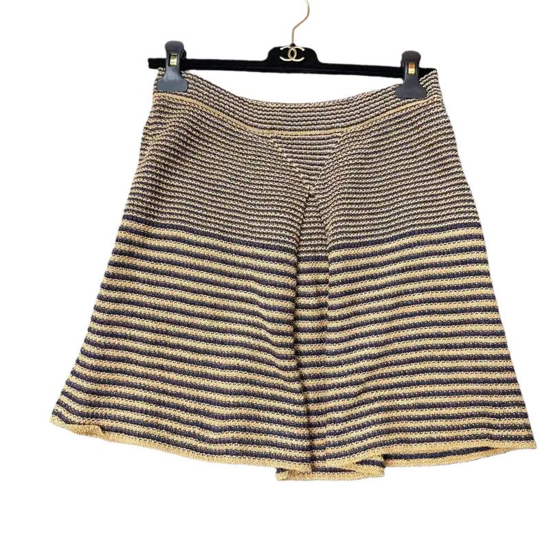 Chanel Chanel Striped Cotton Blend Skirt 0089 Size 36" / US 14 / IT 50 - 1 Thumbnail