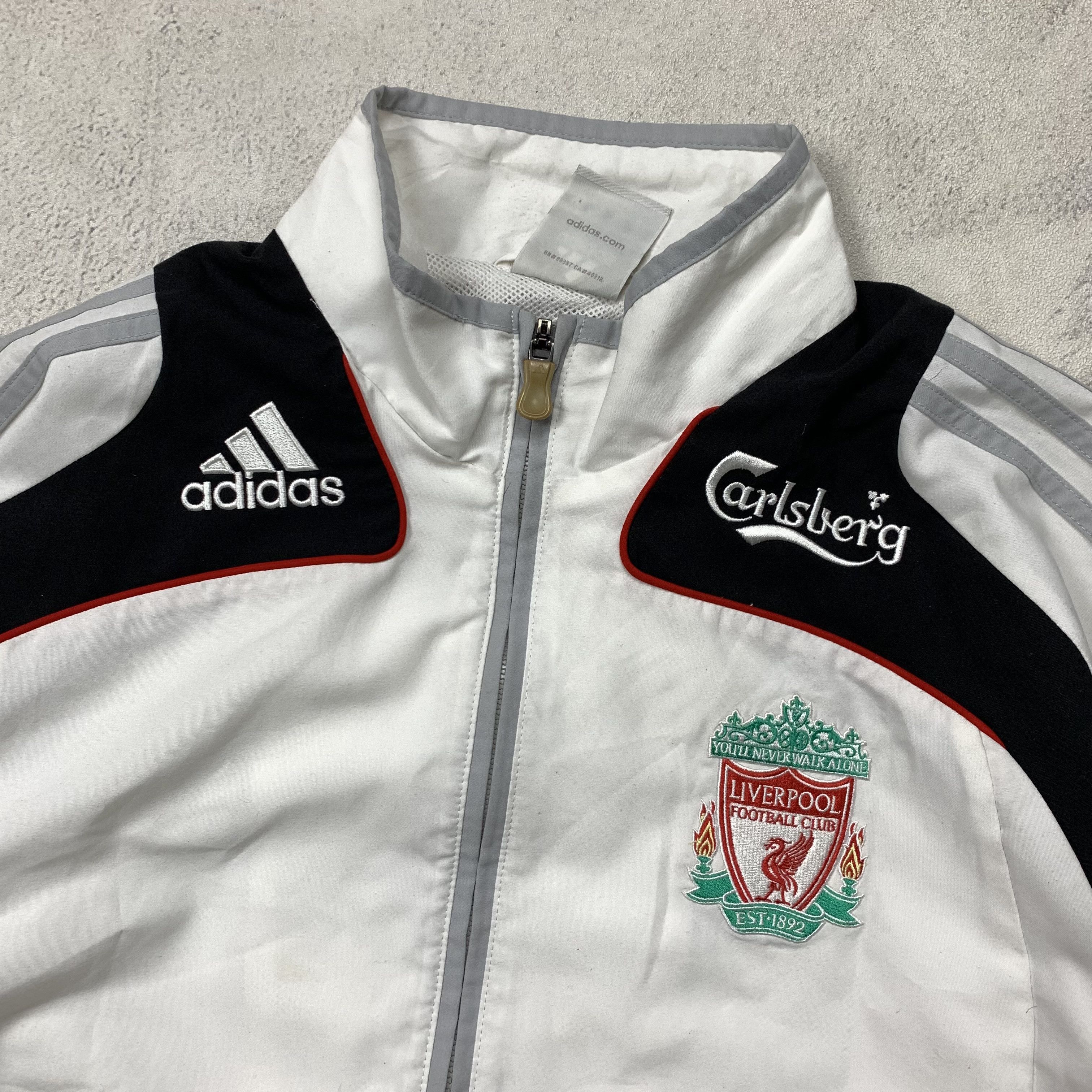 Adidas Adidas Liverpool 2008-09 Track Jacket Carlsberg Size US S / EU 44-46 / 1 - 3 Thumbnail