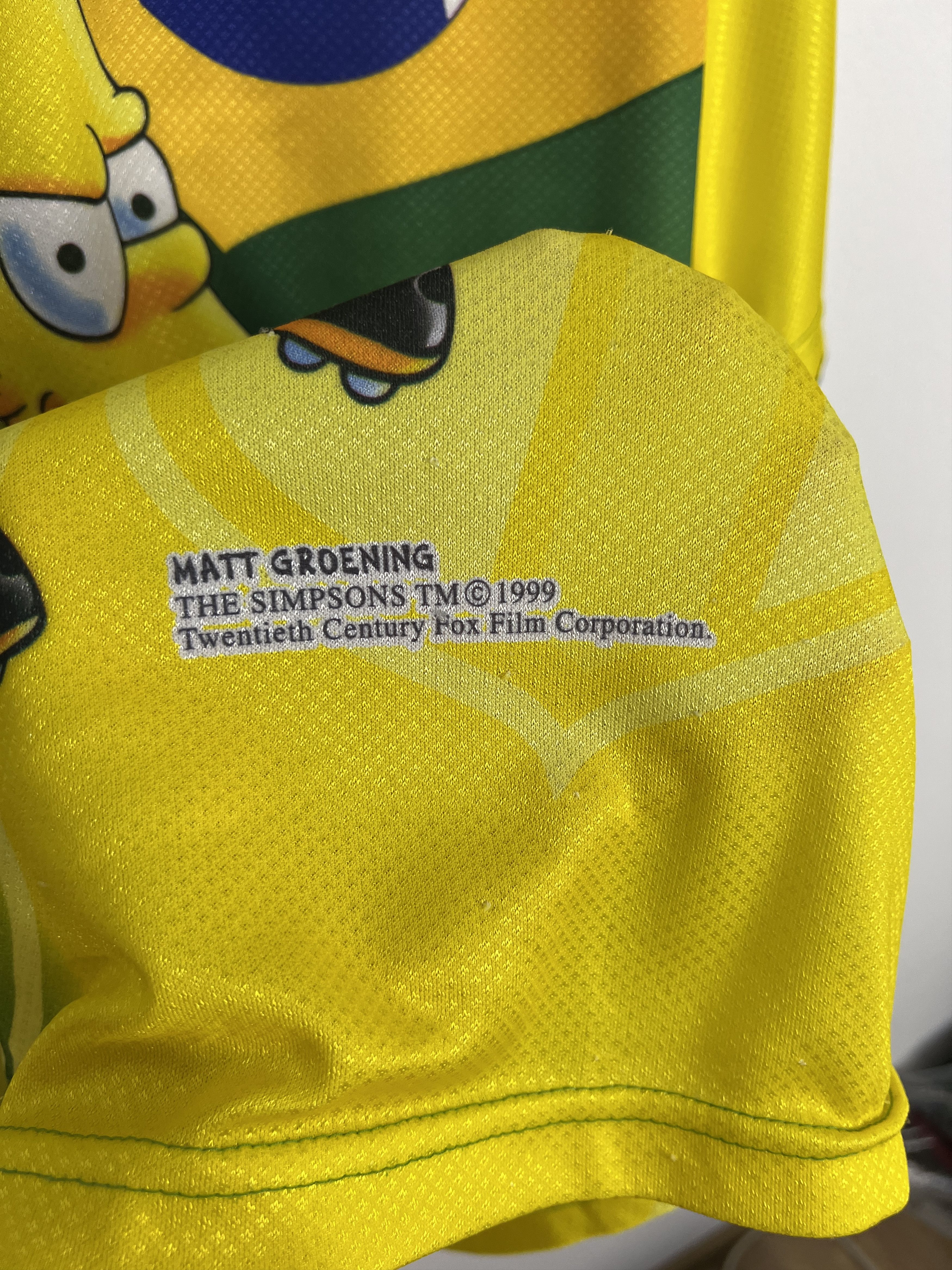 The Simpsons Vintage The Simpsons Bart Brazil Football Shirt Soccer XL Size US XL / EU 56 / 4 - 9 Thumbnail