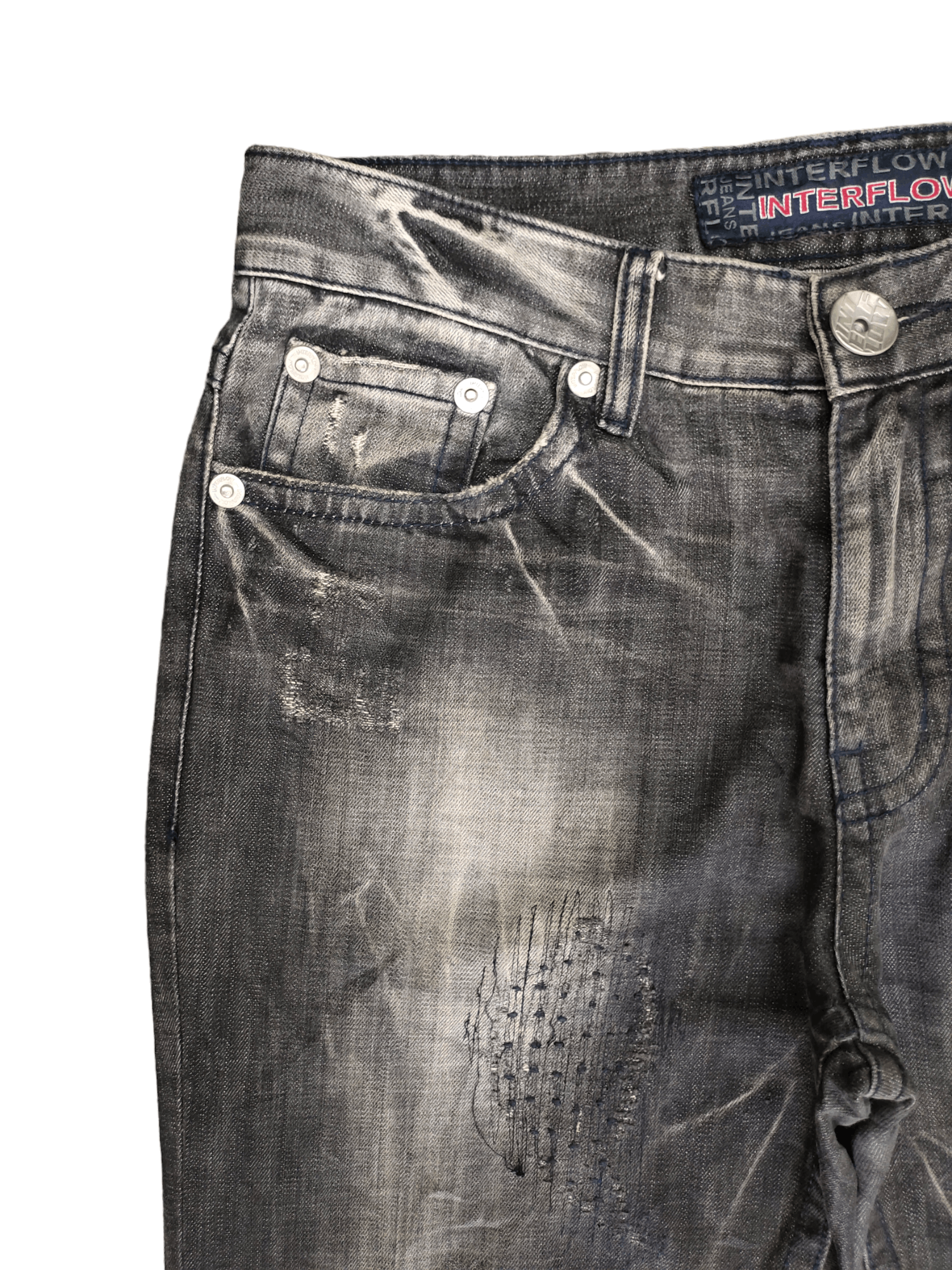 Hysteric Glamour Wide Leg Jeans Interflow Clawmark Denim Jeans Size US 32 / EU 48 - 4 Thumbnail