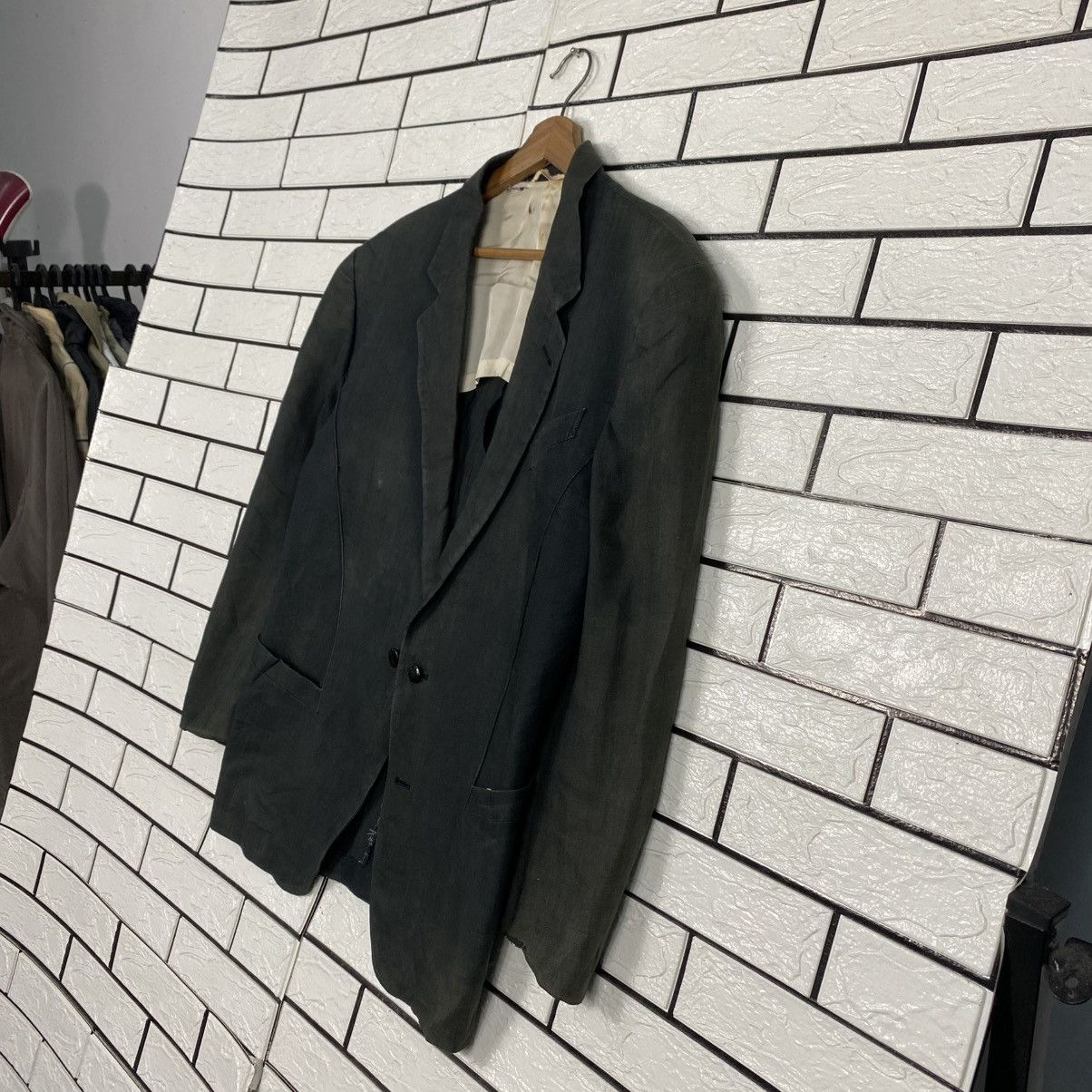 Thierry Mugler 🔥DISTRESSED RUNWAY STYLE JACKET DOUBLE BREAST THIERRY MUGLER Size US S / EU 44-46 / 1 - 2 Thumbnail