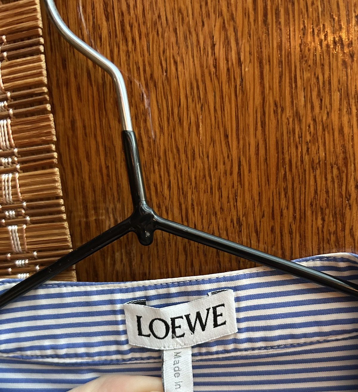 Loewe Loewe Asymmetrical Two Tone Striped Tuxedo Button-Up Shirt Size XS / US 0-2 / IT 36-38 - 6 Thumbnail