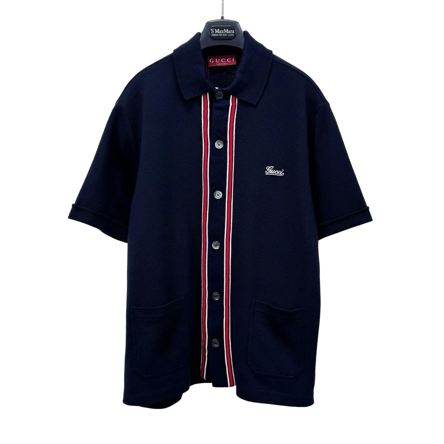 Gucci Gucci Web Stripe Knit Polo Shirt S Size US S / EU 44-46 / 1 - 1 Thumbnail