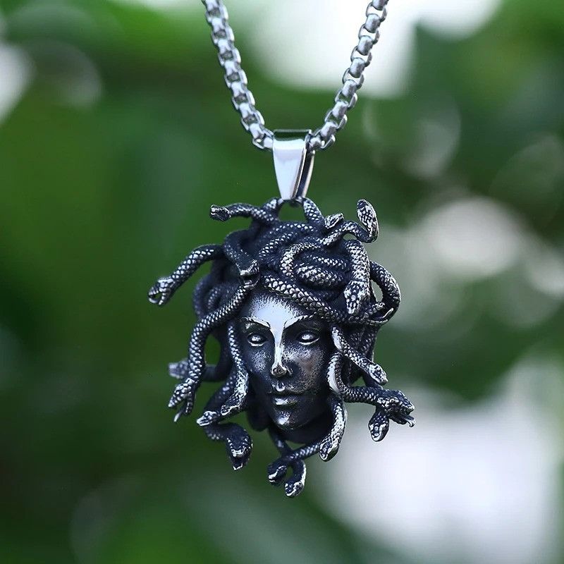 Jewelry Snake And Women Face Necklace Size ONE SIZE - 3 Thumbnail