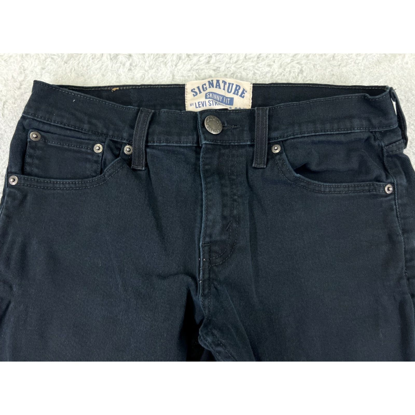 Levi's Levi's Jeans Womens 30 Black Denim Skinny Fit Low Rise Cotton Blend 28x29 Size 30" / US 8 / IT 44 - 4 Thumbnail