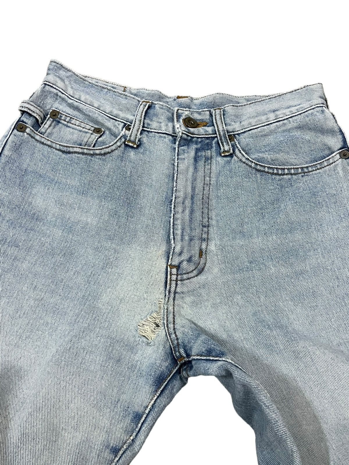POST ARCHIVE FACTION (PAF) × Vintage Vintage Iconic American Singer Elvis Presley Fade Wash Jeans Size US 28 / EU 44 - 10 Thumbnail