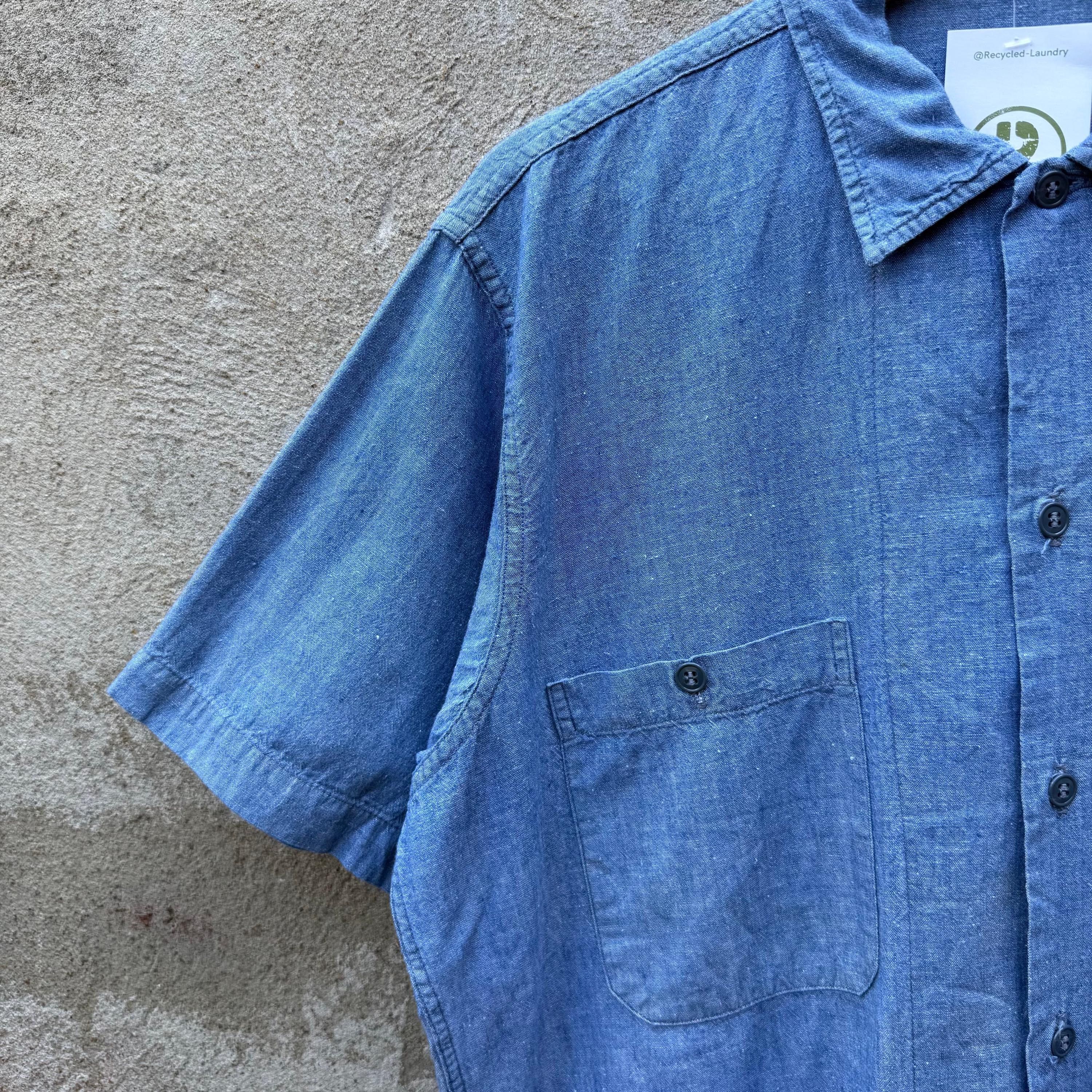 Vintage 60's USN Chambray Short Sleeve Selvedge Button Down Shirt Size US M / EU 48-50 / 2 - 10 Thumbnail