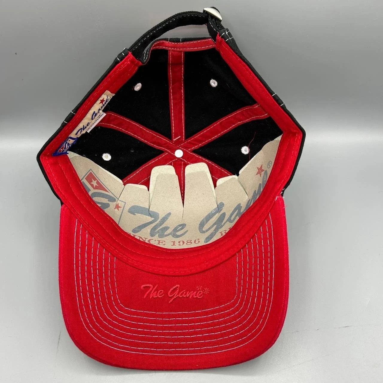 The Game Ball State University Cardinals Hat Red Black Strap Back Size ONE SIZE - 2 Thumbnail
