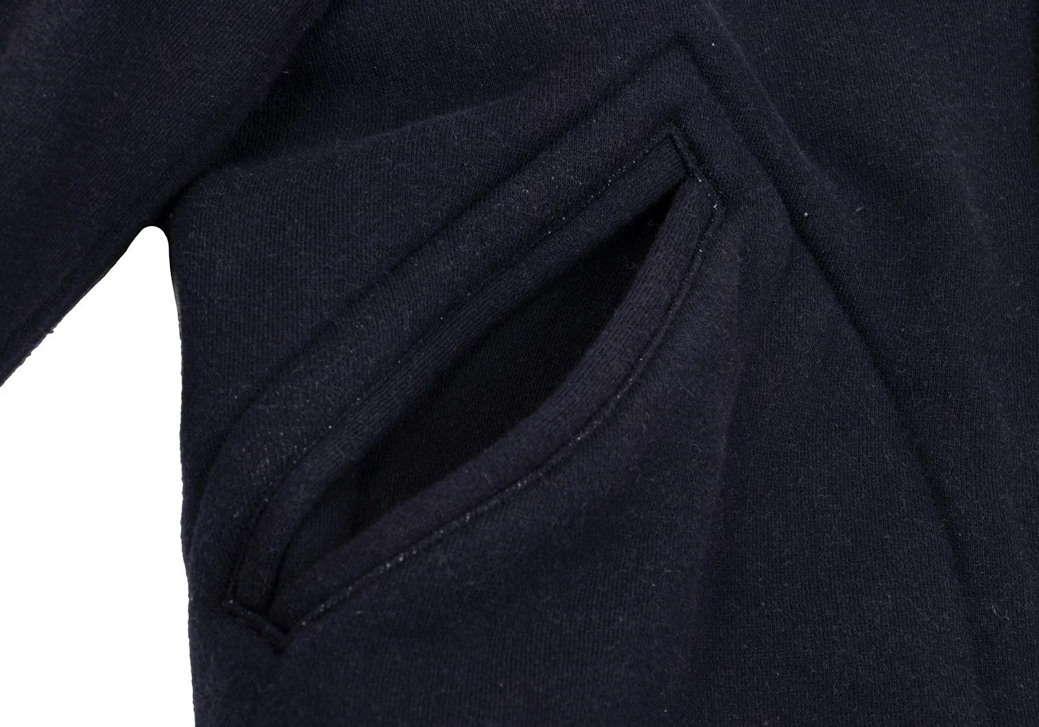 Junya Watanabe Fleece-Lined Sweat Varsity Jacket in Navy, Size L Size US L / EU 52-54 / 3 - 11 Thumbnail