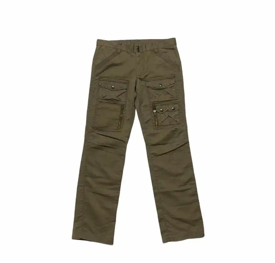 image of Beauty Beast x Tornado Mart Multipocket Comme Ca Ism Trousers Utility Tactical Pants W32 in Army Gr