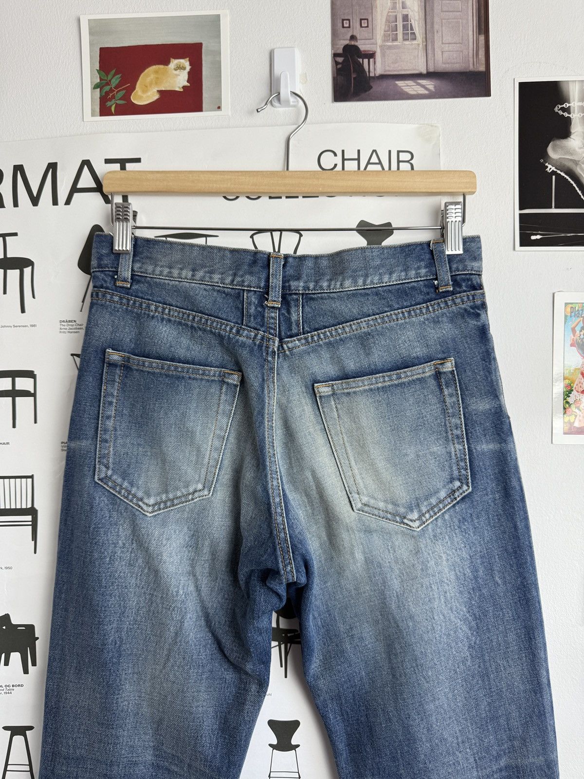 Saint Laurent Paris Saint Laurent washed denim pants 28 avantgarde archive YSL Size US 28 / EU 44 - 5 Thumbnail