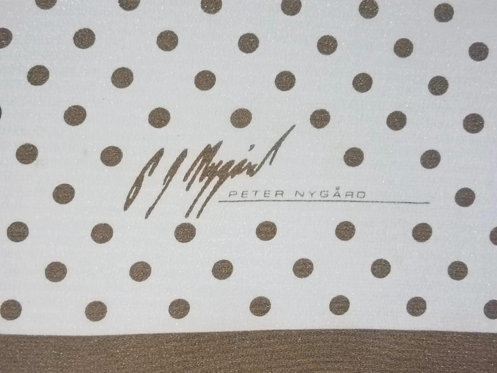 Nygard PETER NYGARD Signature Signed Gray Silk Scarf Size ONE SIZE - 1 Thumbnail