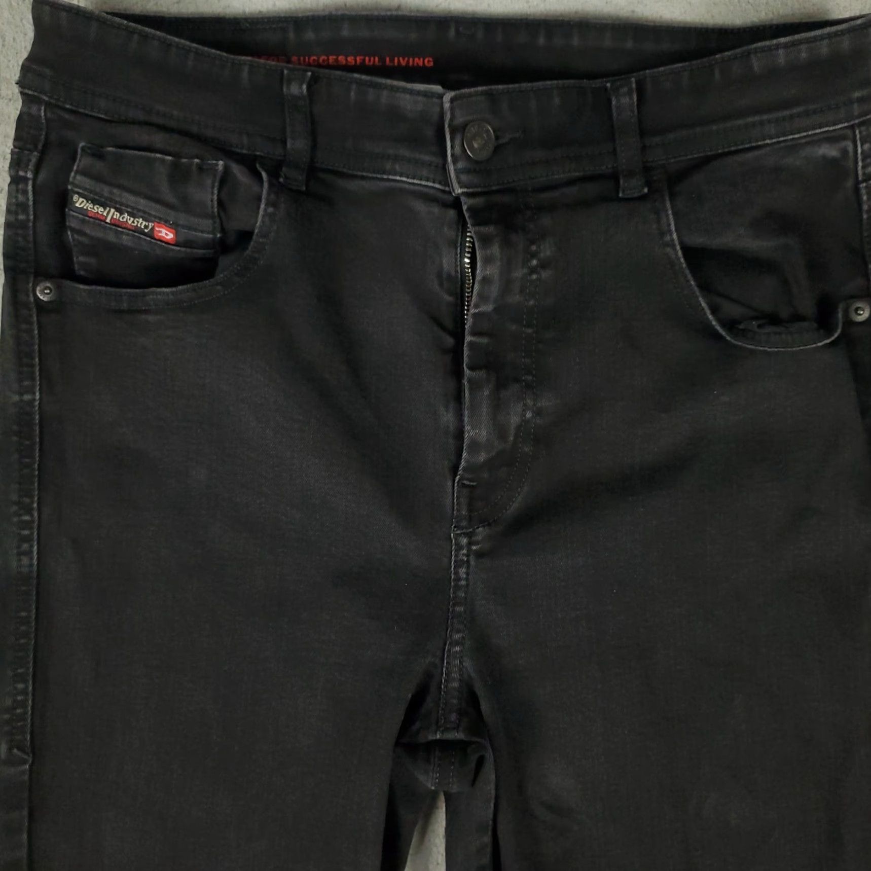 Diesel Diesel Jeans Womens Size 31 Black High Skinny denim Pants J zip button 5-Pocket Classic Modern American Logo Zipper Size 24" / US 00 / IT 34 - 2 Thumbnail