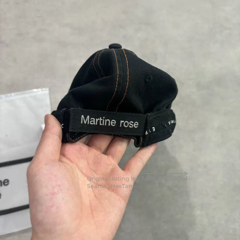 Martine Rose Martine Rose 25SS black and orange rolled-edged cap Size ONE SIZE - 5 Thumbnail