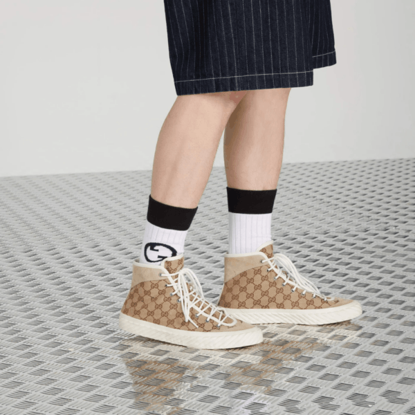Gucci o1s1wg110425 Men's High Top GG Sneakers in Multicolor Size US 7 / EU 40 - 6 Thumbnail