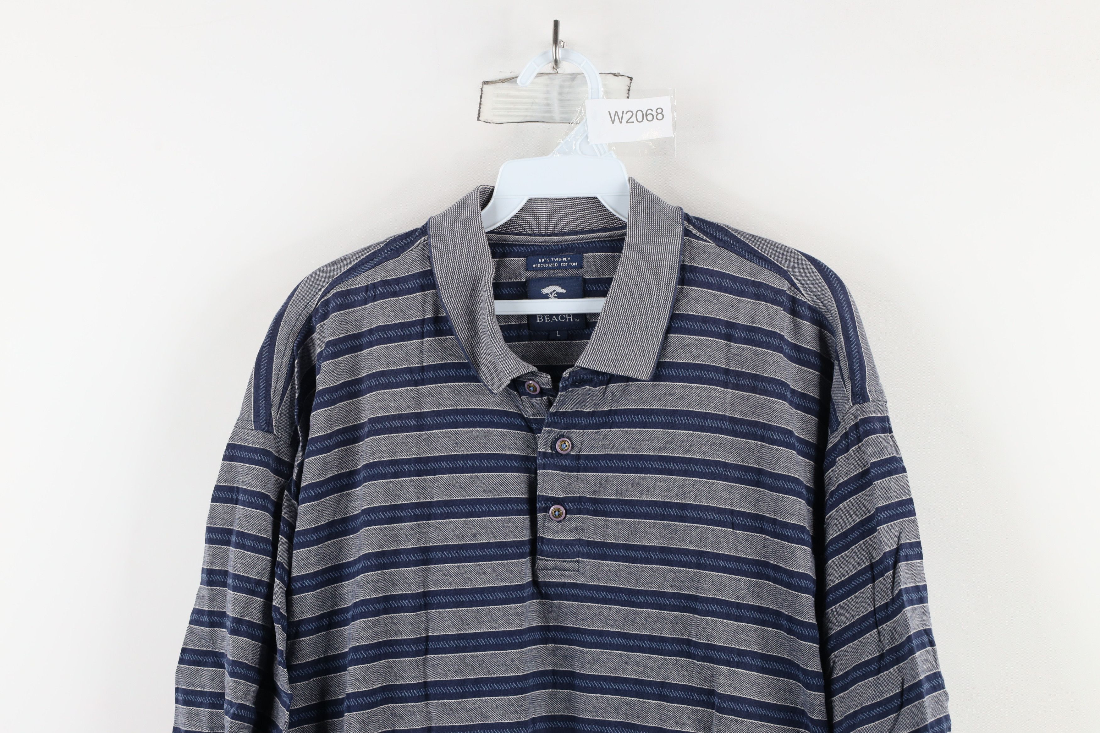 Vintage Vintage 90s Pebble Beach Block Collared Golf Polo Shirt Size US L / EU 52-54 / 3 - 2 Thumbnail
