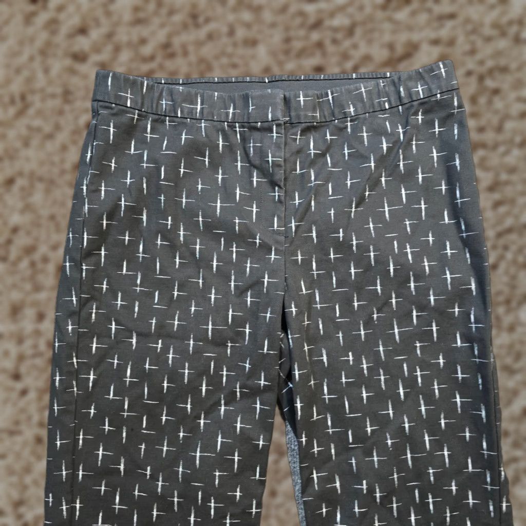 J. Jill VINTAGE J Jill Pants Womens 14 Black Crop Stretch Elastic Waist Career Business Capri Size 24" / US 00 / IT 34 - 1 Thumbnail