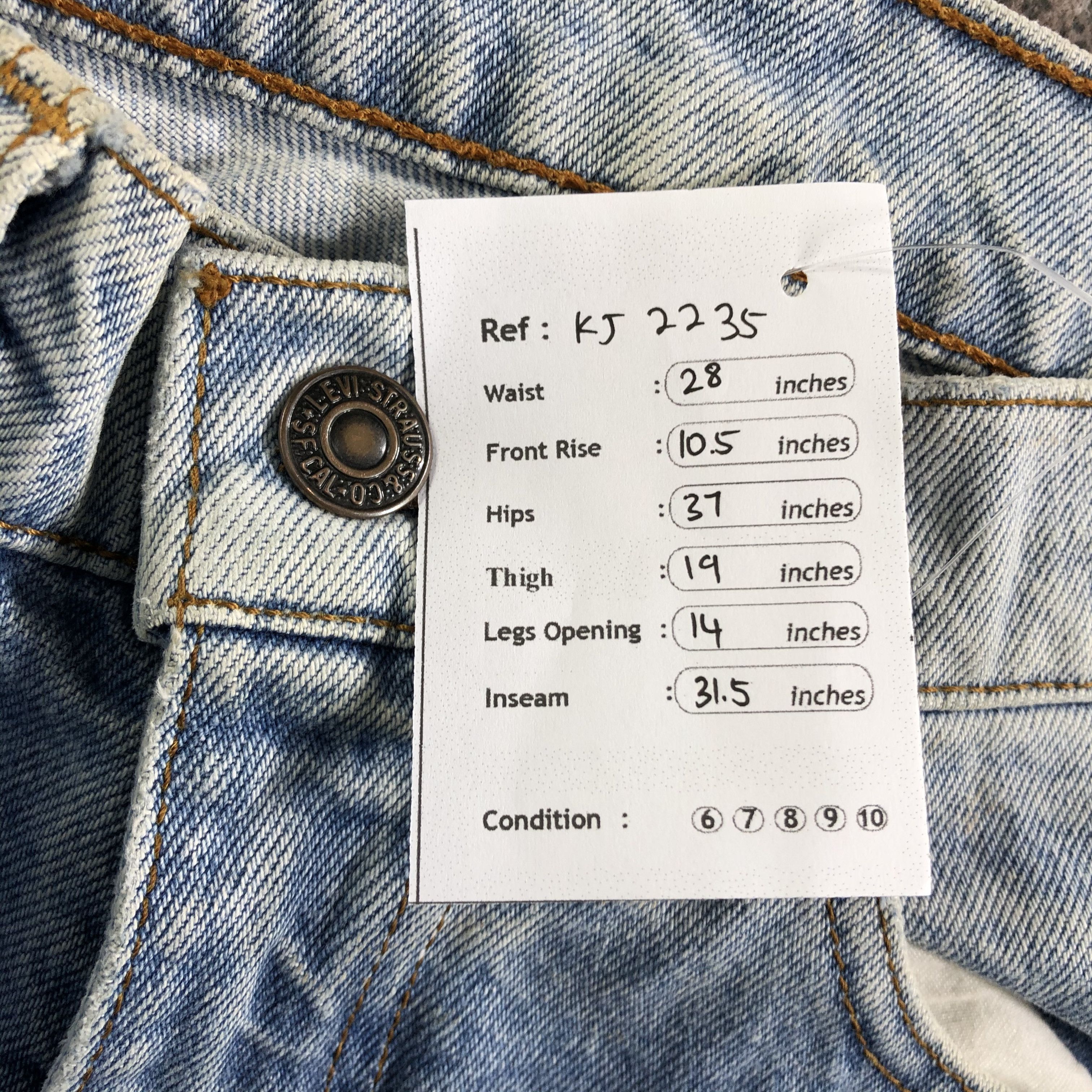 Levi's 90s Vintage Levis 518 Jeans Medium Wash Denim KJ2235 Size US 28 / EU 44 - 11 Thumbnail