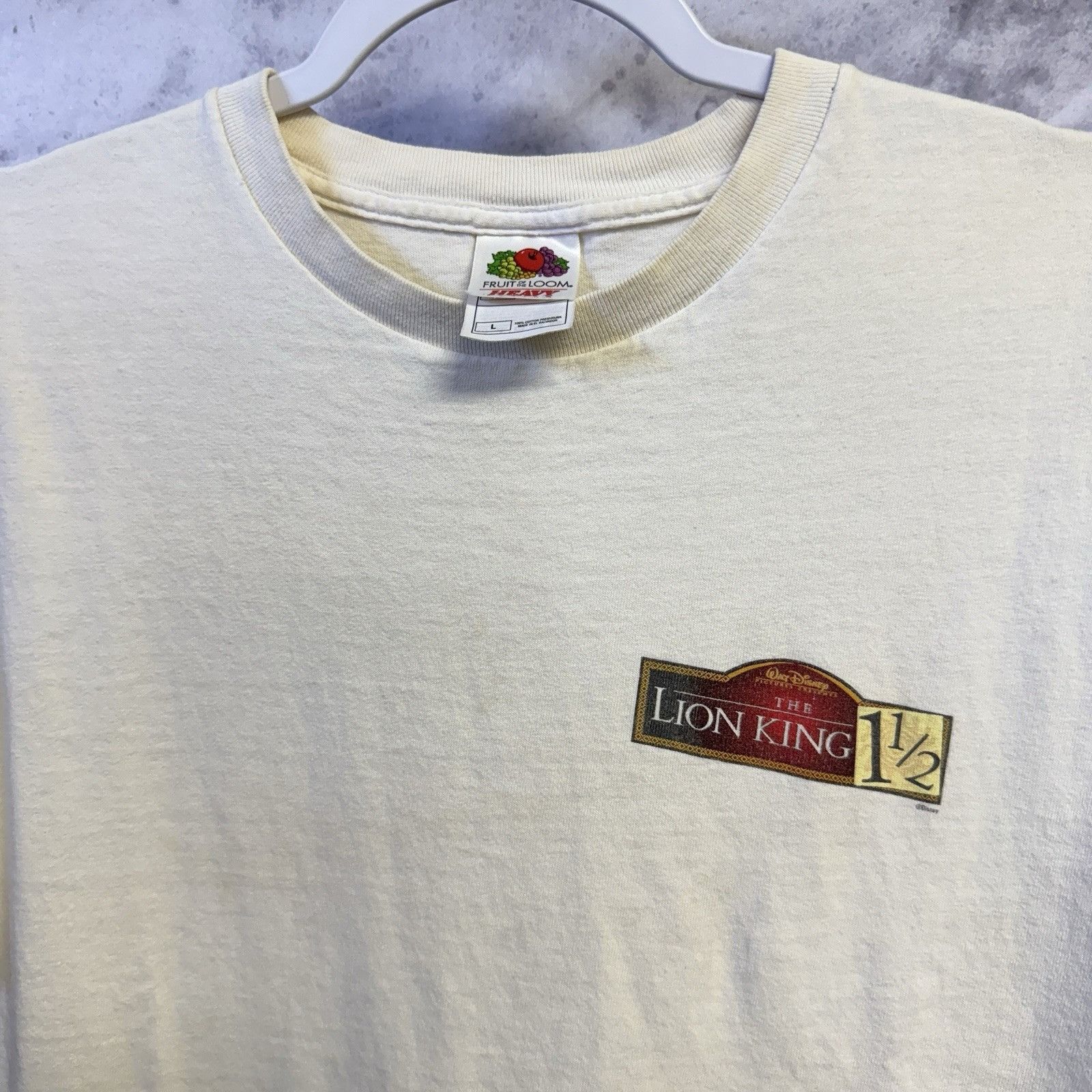 Vintage Vintage Lion King 1 1/2 Shirt White 90s Y2K Disney Movie Size US L / EU 52-54 / 3 - 4 Thumbnail