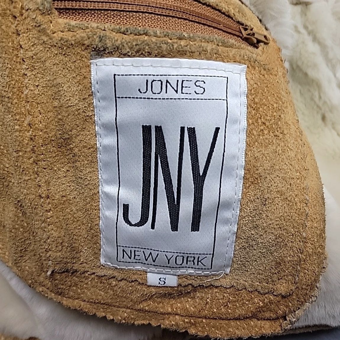 Vintage VINTAGE Jones JNY Coat Womens Small Brown Suede Leather Faux Shearling Western Boho Jacket Size S / US 4 / IT 40 - 3 Thumbnail