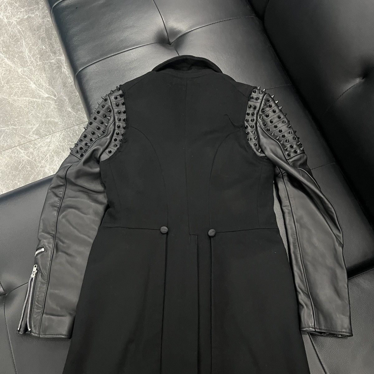 99%IS- 99%IS- AW13 Runway Studded Double-Breasted Coat Size US M / EU 48-50 / 2 - 16 Thumbnail