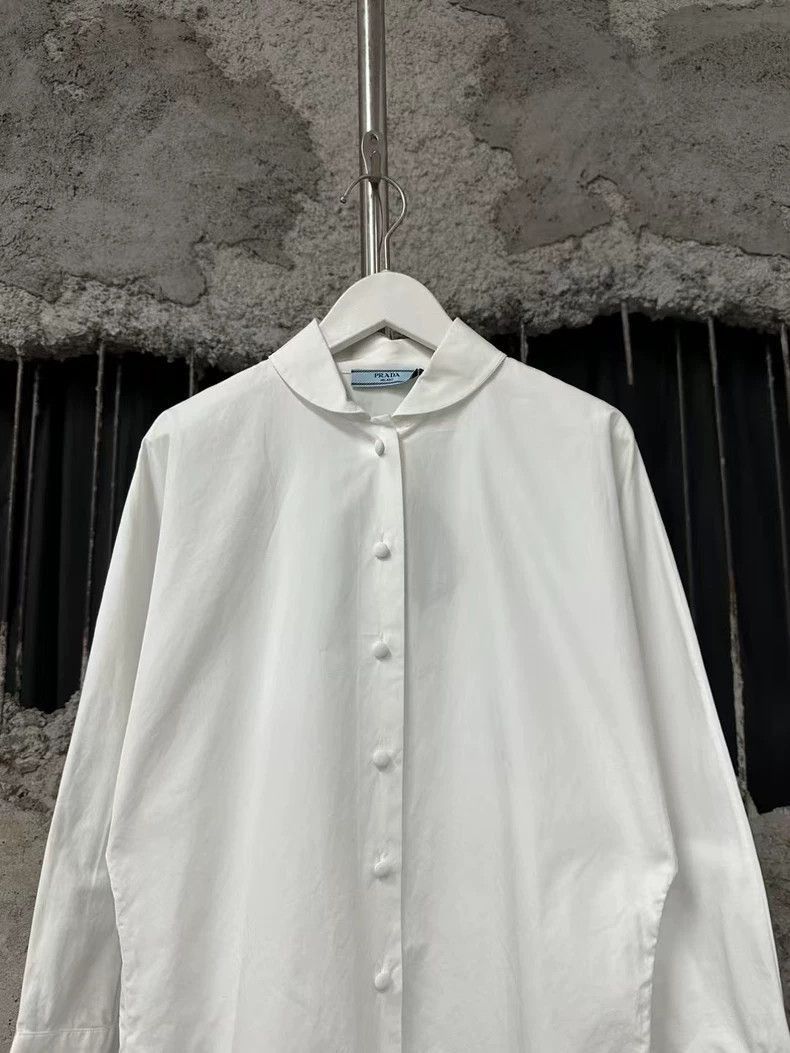 Prada Prada Lace Collar ButtonUp Shirt-2506 Size US M / EU 48-50 / 2 - 3 Thumbnail