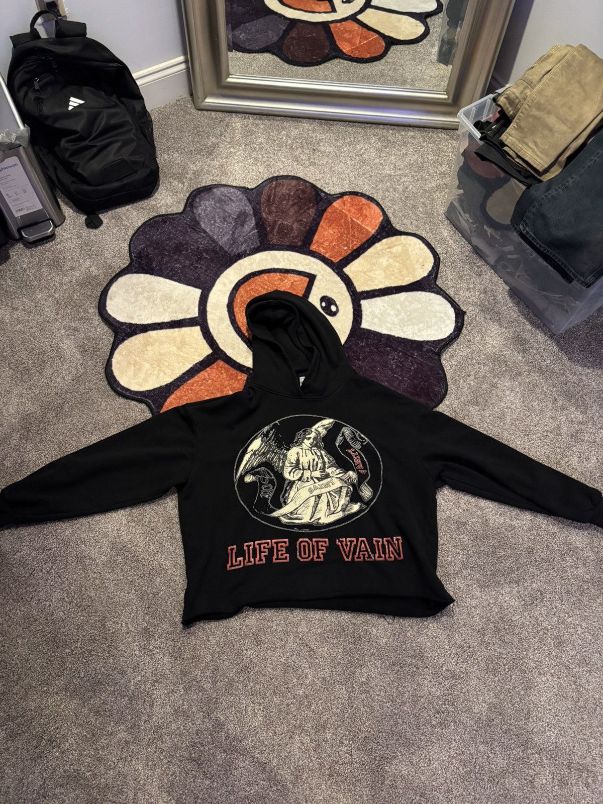 Saint Vanity Saint Vanity Life in Vain LOV Hoodie Black Size US S / EU 44-46 / 1 - 1 Thumbnail