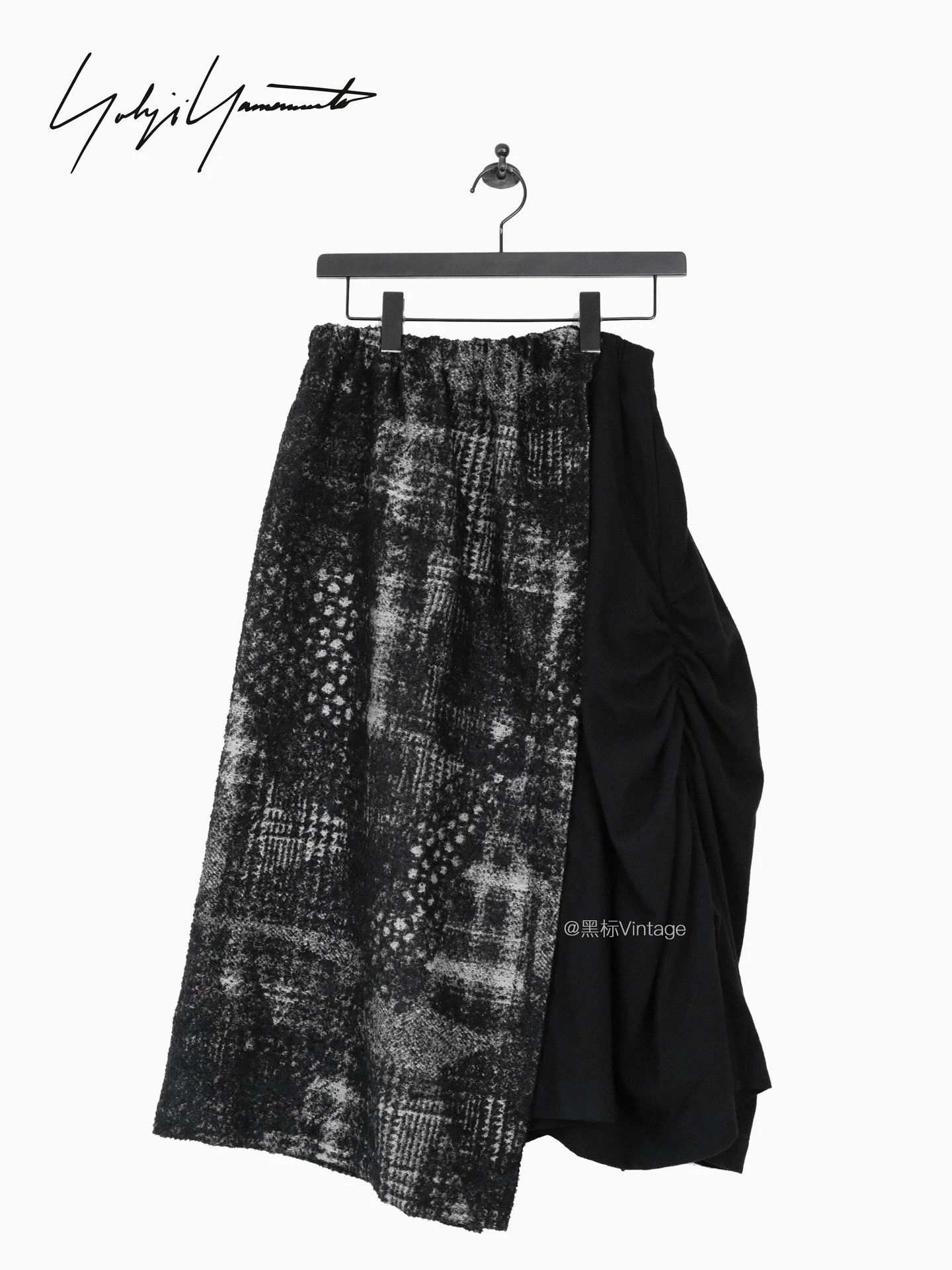 Yohji Yamamoto Yohji Yamamoto Vintage Asym Pleated Skirt Black Women Size 26" / US 2 / IT 38 - 3 Thumbnail
