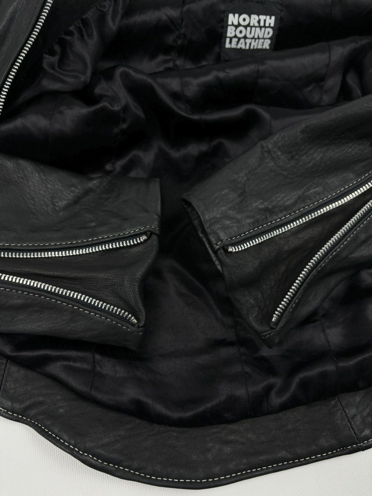 Other VTG NORTHBOUND LEATHER 6000 Contoured Canada BDSM Full-Zip Jacket Bomber 12 Size M / US 6-8 / IT 42-44 - 13 Thumbnail