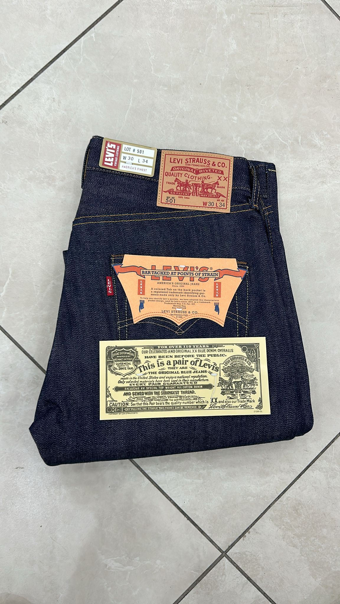 LVC Levi's Vintage Clothing 1966 501XX BigE Selvedge Jeans