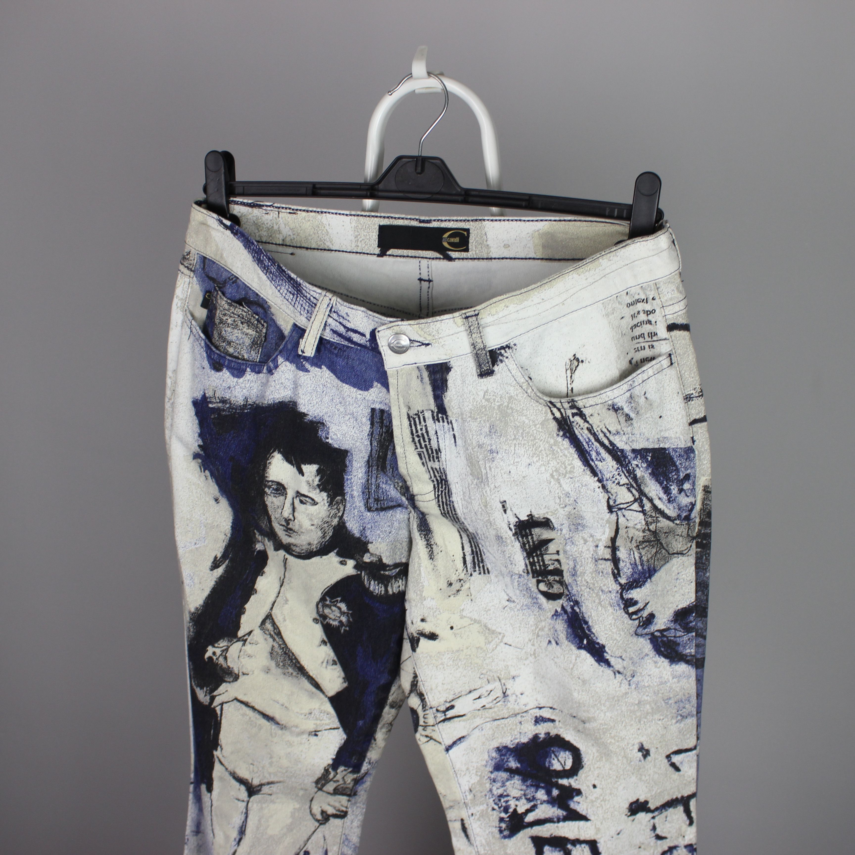 Roberto Cavalli Roberto Cavalli denim napoleon pants printed 32 46 multi Size US 32 / EU 48 - 1 Thumbnail