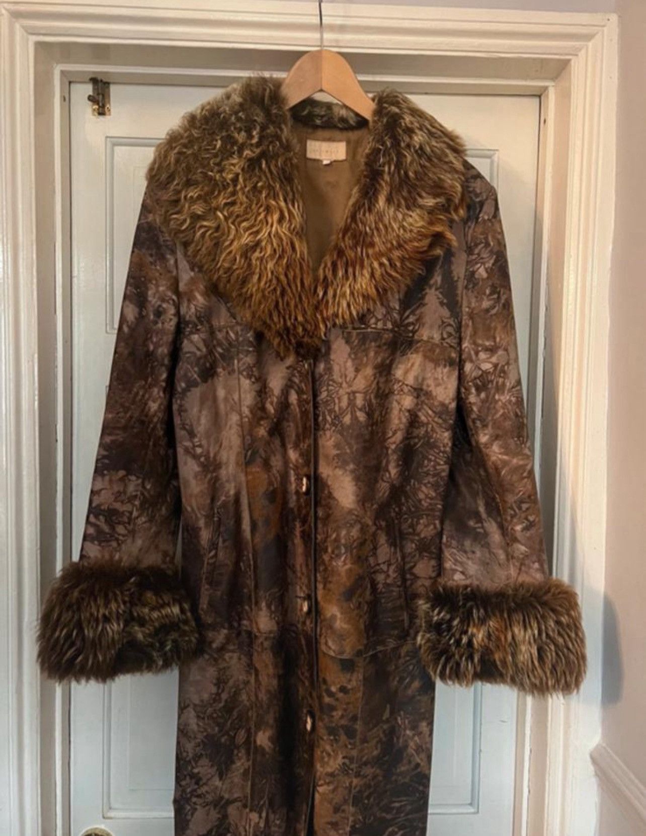 Other Italian vintage full length faux fur marble print coat Size M / US 6-8 / IT 42-44 - 4 Thumbnail