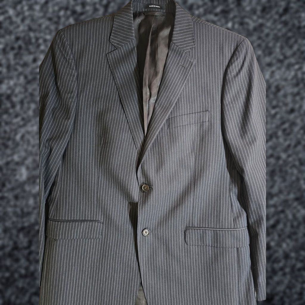 Ralph Lauren Ralph Lauren Black Label Slim Fit Blazer 100% Wool Sz 42R Pin Striped Size 42R - 1 Thumbnail