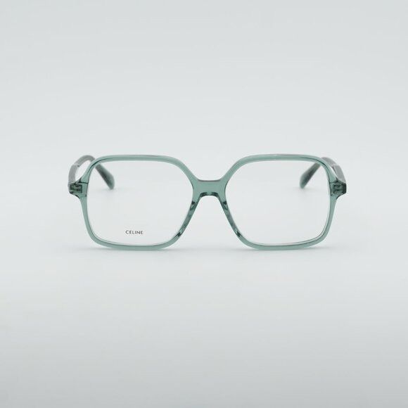 Celine Celine CL50126I 093 Eyeglasses Light Green 55mm Square Frame Size ONE SIZE - 9 Thumbnail