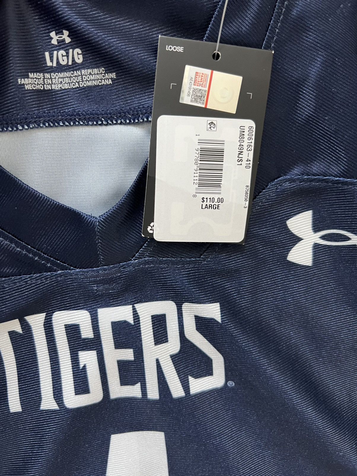 Under Armour Under Armour NCAA Jackson State Tigers Football Navy Jersey Size US L / EU 52-54 / 3 - 6 Thumbnail