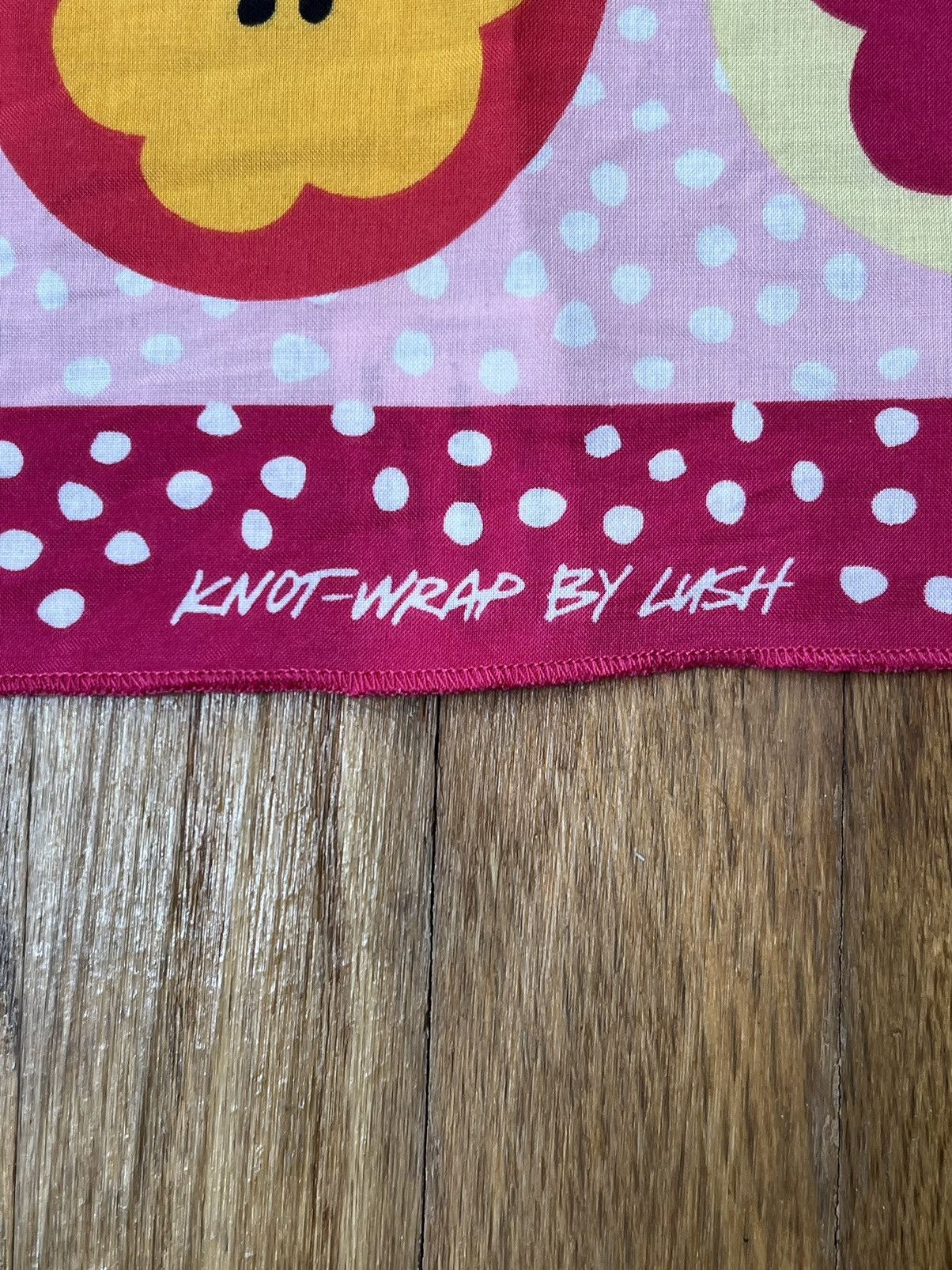Other 28" x 28" Knot Wrap Lush Scarf Bright Pink Yellow Floral Size ONE SIZE - 2 Thumbnail