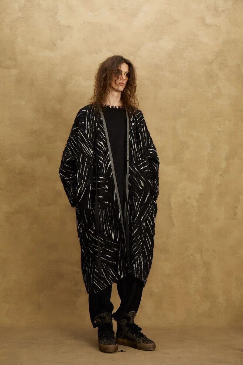 Uma Wang Uma Wang Wool Striped Duster Coat Size US S / EU 44-46 / 1 - 1 Thumbnail