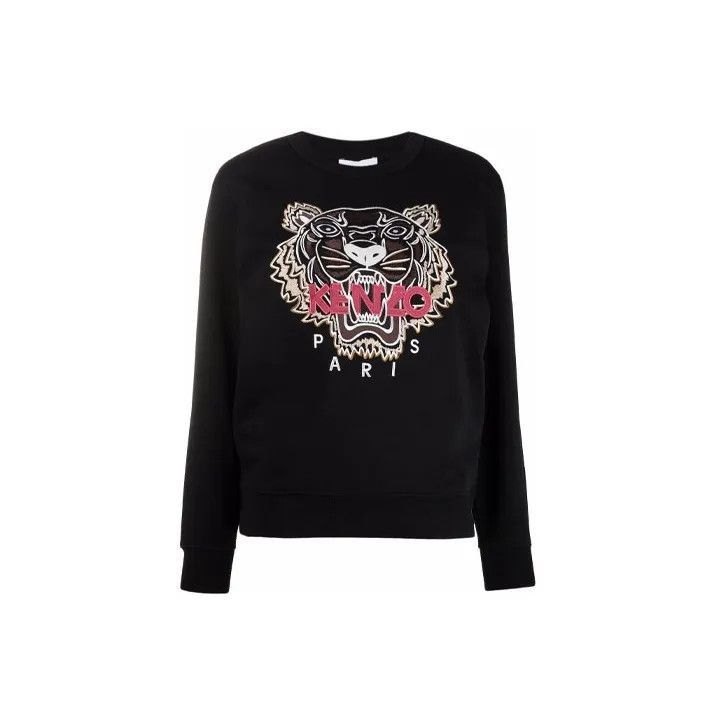 Kenzo KENZO Black Tiger Embroidered Sweatshirt for Women -2507 Size XS / US 0-2 / IT 36-38 - 2 Thumbnail