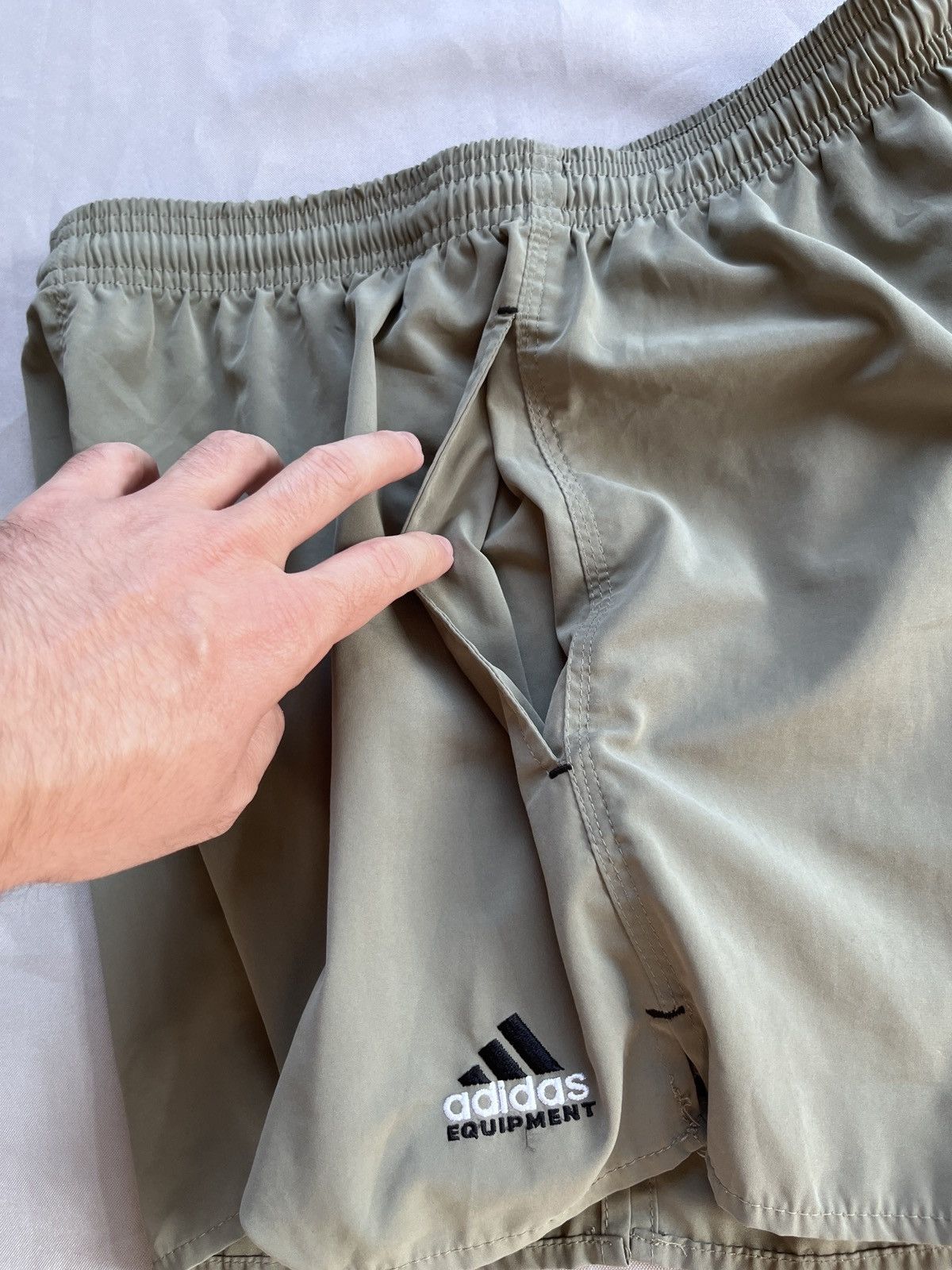 Adidas Adidas Equipment Olive Shorts Size US 32 / EU 48 - 11 Thumbnail