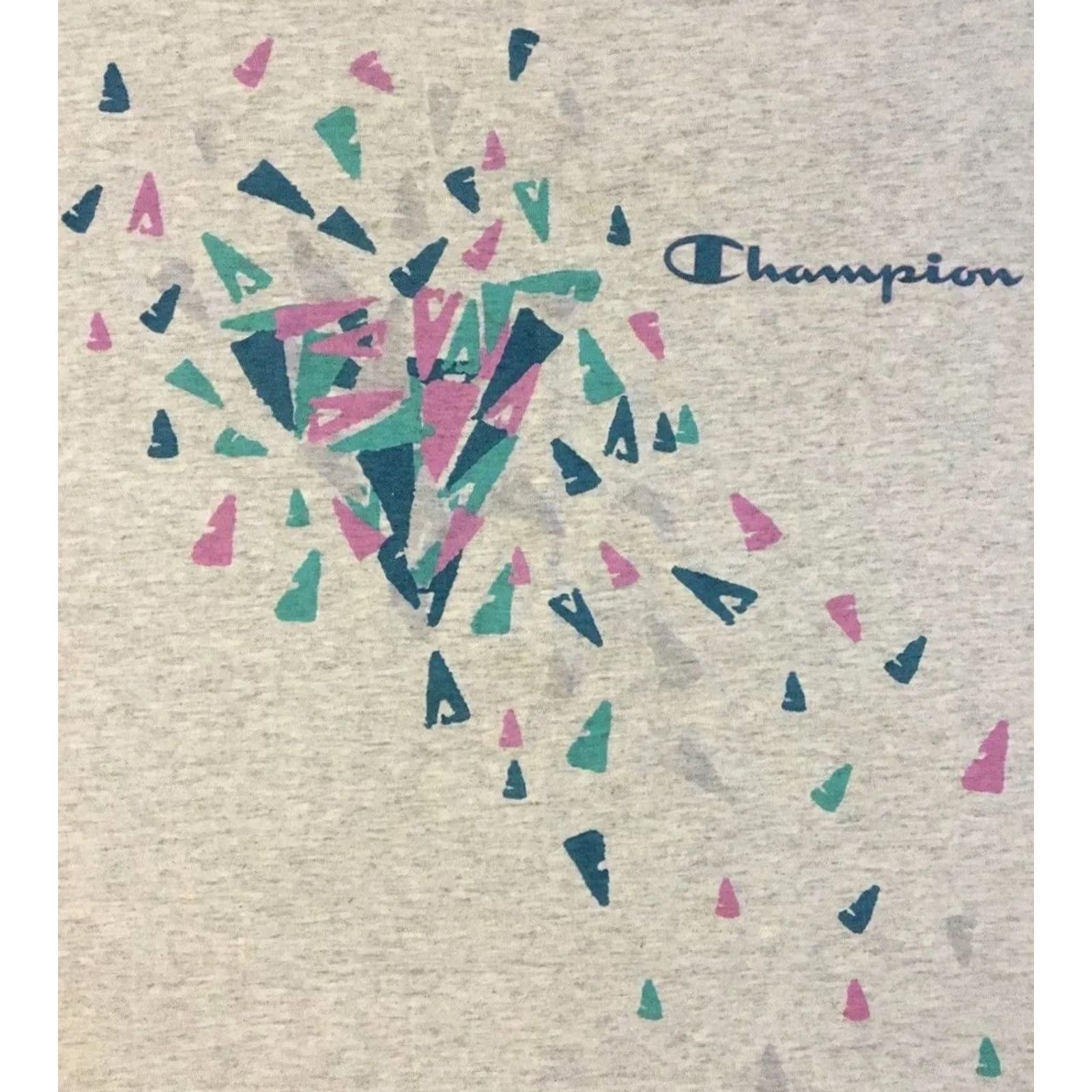 Champion VINTAGE Champion Shirt XL Gray 90s 80s Vaporwave Art Surf Skate Grunge USA Size US XL / EU 56 / 4 - 2 Thumbnail