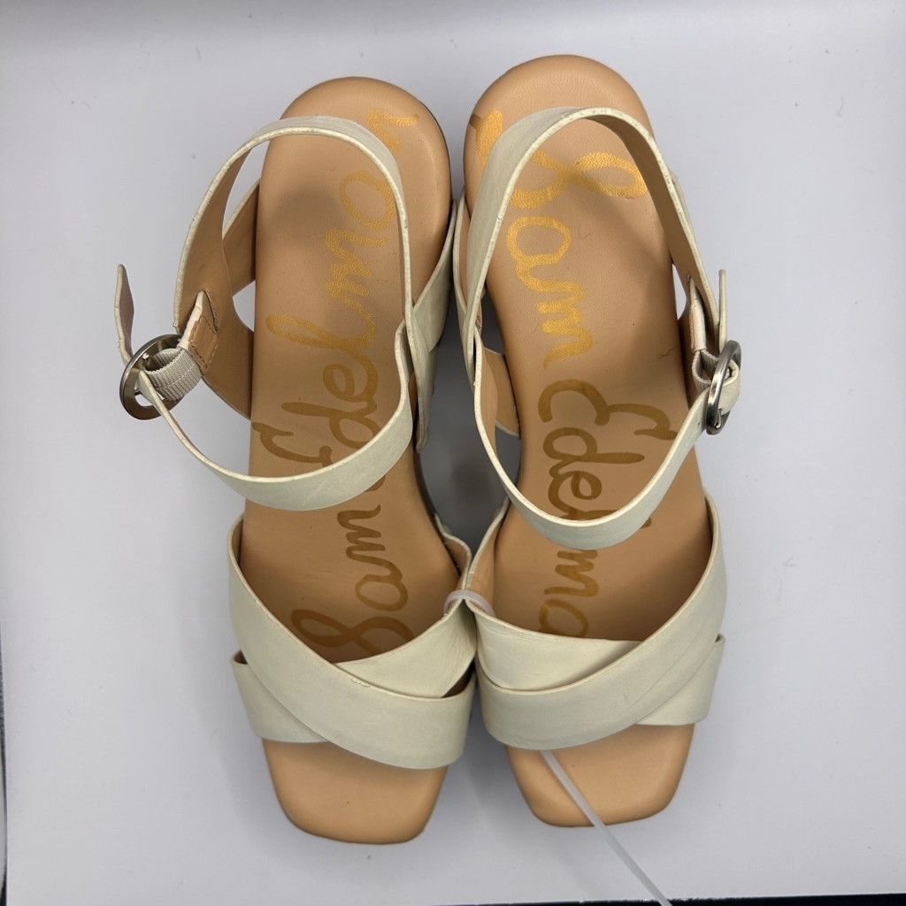 Sam Edelman Women's Sam Edelman Sandals beige&wood Size 9 Size US 9 / IT 39 - 2 Thumbnail