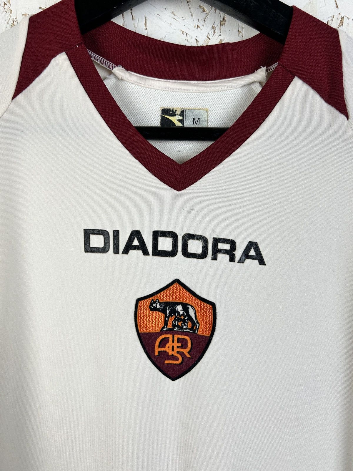 Diadora Vintage Diadora AS Roma 2006 Away Kit Soccer Jersey Size US M / EU 48-50 / 2 - 2 Thumbnail