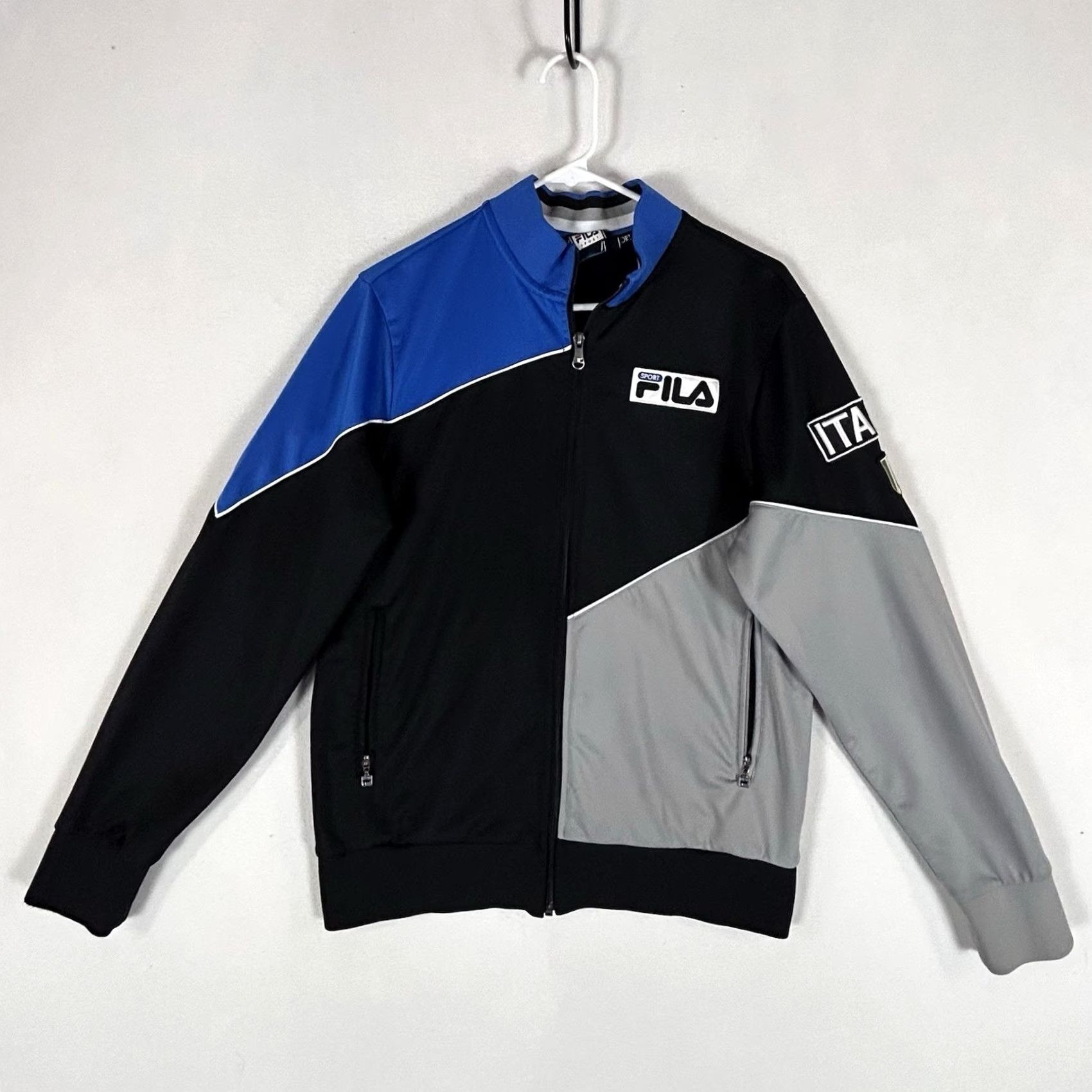 Fila Fila Sport Italia Full Zip Jacket Mens Small Long Sleeve Colorblock Soccer L/S Size US S / EU 44-46 / 1 - 2 Thumbnail