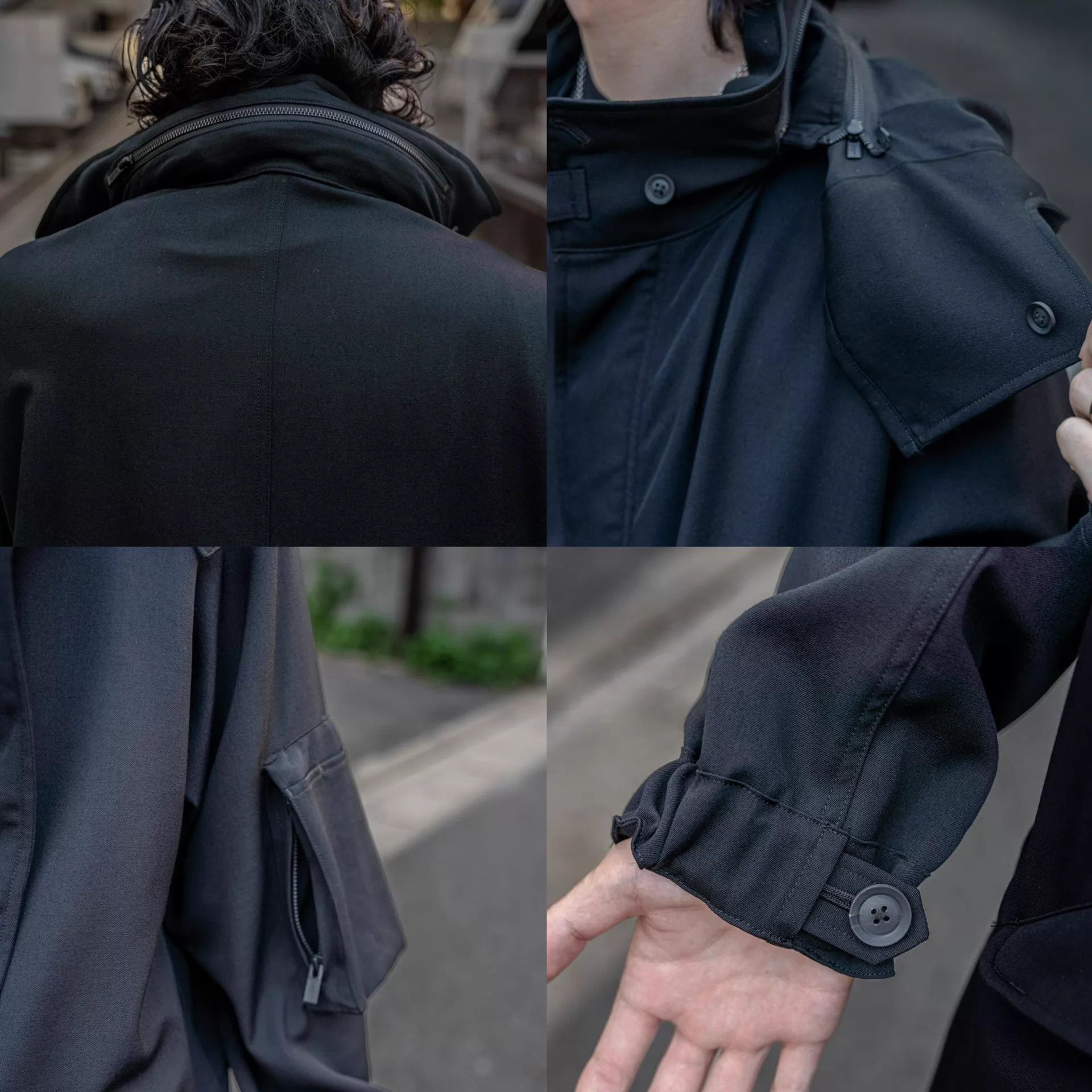 Yohji Yamamoto Yohji Yamamoto 24AW Fishtail M-65 Hybrid Hooded Coat Size US S / EU 44-46 / 1 - 7 Thumbnail