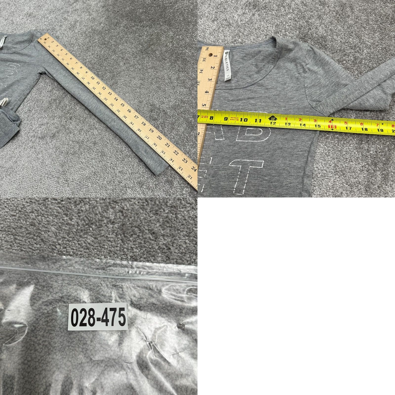 Fabletics Fabletics T-Shirt Womens Gray Long Sleeve Round Neck Casual Cotton SS Classic Logo Fit Regular Vintage: No Size XXS / US 00 / IT 34 - 8 Thumbnail