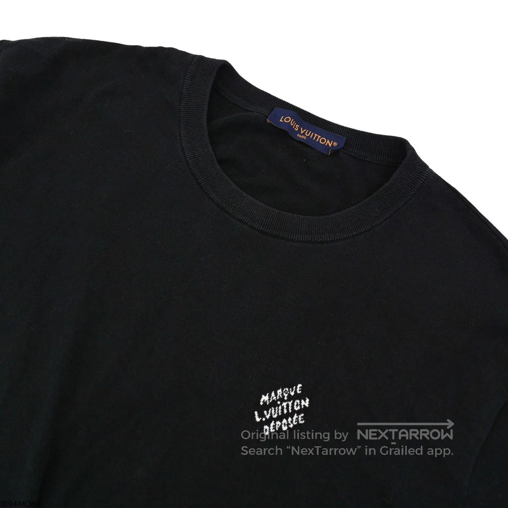 Louis Vuitton louis vuitton black logo cotton t-shirt. Size US XXL / EU 58 / 5 - 3 Thumbnail