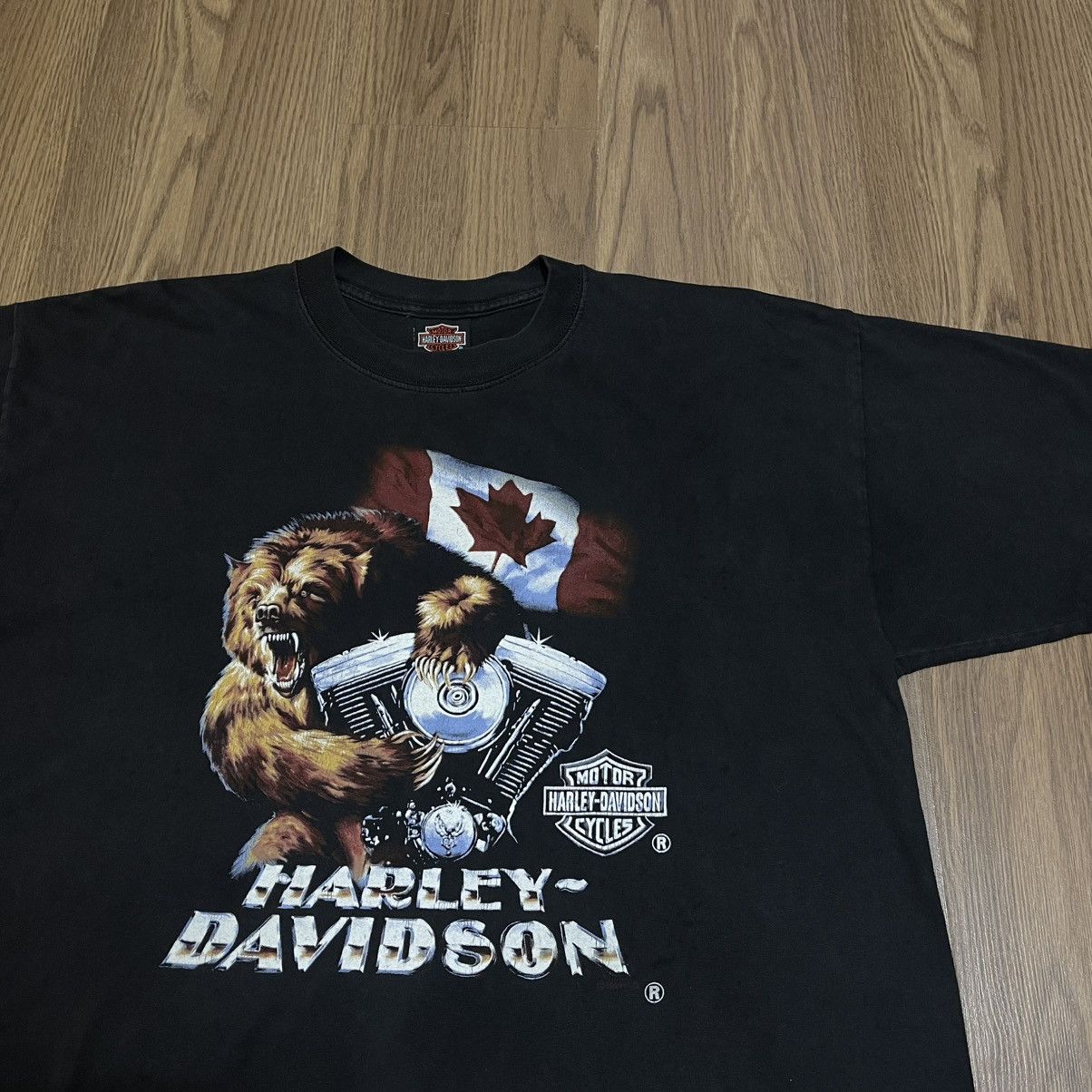 Harley Davidson × Vintage Vintage Harley Davidson 1999 Canada tee Size US XL / EU 56 / 4 - 1 Thumbnail